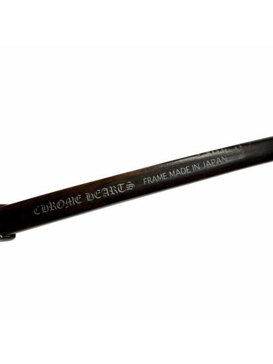 Chrome Hearts the Beasti Wood 925 CH Cross Temple Sunglasses Black Brown main image 7
